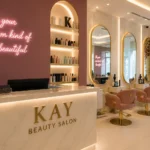 Kay Beauty Salon interior in Arjan, Dubai