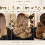 Haircut, blow dry and hair styling services at Kay Beauty Salon in Arjan, Dubai